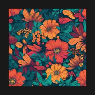 Flower Pattern T-Shirt