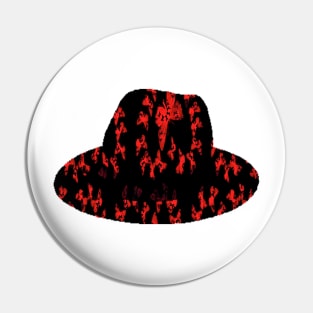 black hat red batterfly Pin