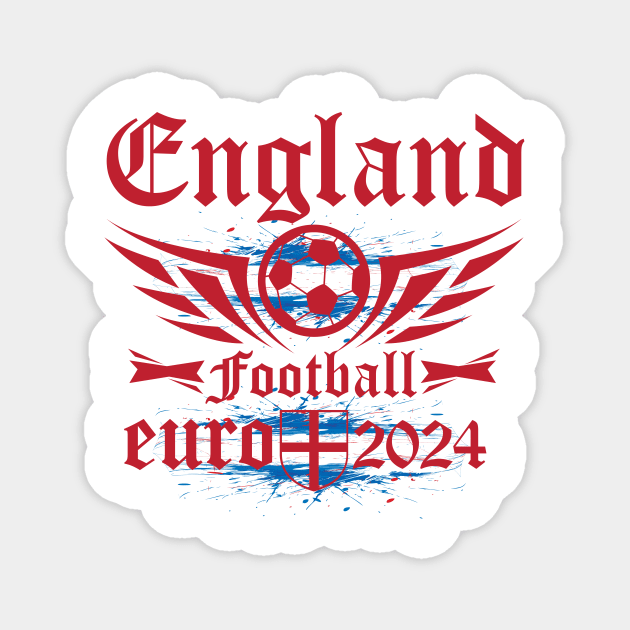 England Football Fan Euro 24 Memorabilia Magnet by CGD