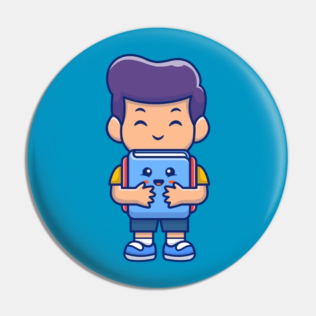 Cute boy holding cute book Pin by Catalyst Labs