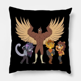 Jock-Bird & crew Pillow