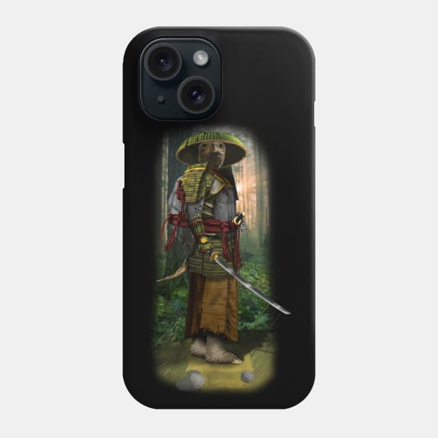 Exclusive Hand Drawn Samurai Sensesi Turtle | Samurai Collection Item-14 (Turtle) | by Rendigart Studio Phone Case by Rendigart