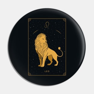 Leo Tarot card Pin