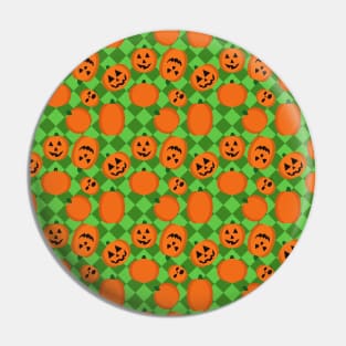 Halloween Pumpkin Pattern Pin