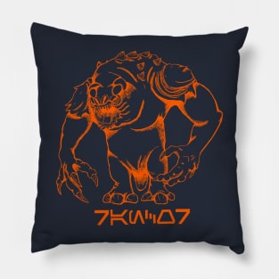 Rancor Orange Pillow