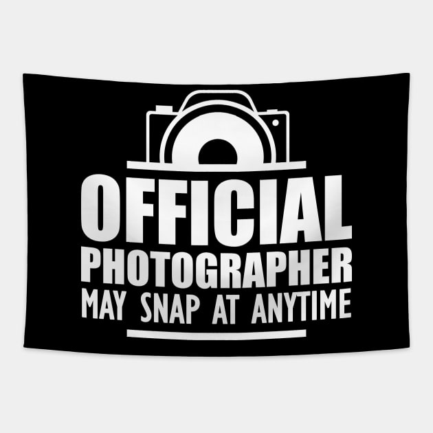 Photographer - Official photographer may snap at anytime w Tapestry by KC Happy Shop