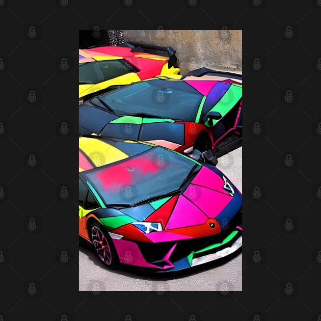 Rainbow Lambo by BryanWhipple