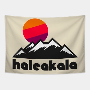 Retro Haleakala ))(( Tourist Souvenir National Park Design Tapestry