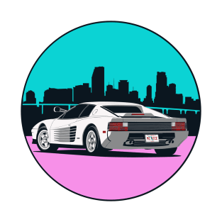 Miami Nice Ferrari Testarossa T-Shirt