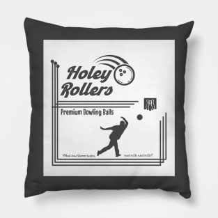 Holey Rollers Bowling Balls (white design) Pillow