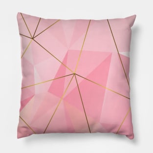 Pink, gold pattern Pillow