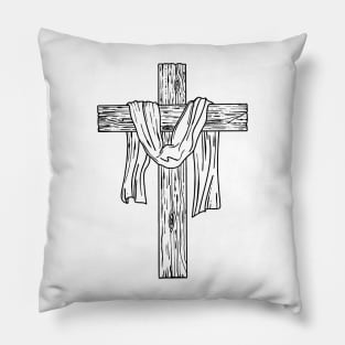 Wooden cross Pillow