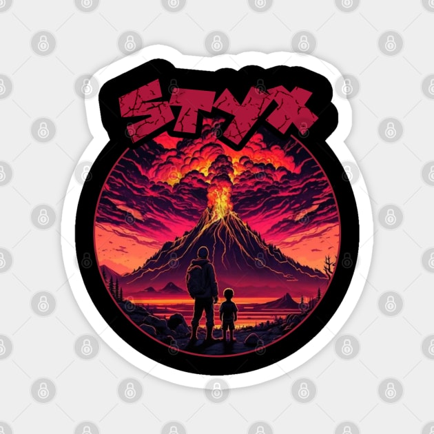 View Vulcano Erupt Styx Magnet by Droneiki