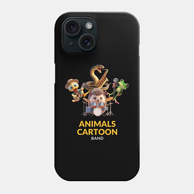 ANIMALS CARTOON BAND Phone Case by imblessed