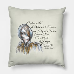 Jane Eyre quote - Feminist quotes - Jane Eyre Art. Pillow