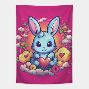 Blue Bunny Tapestry