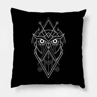 Owl Sacred Geometry Pillow