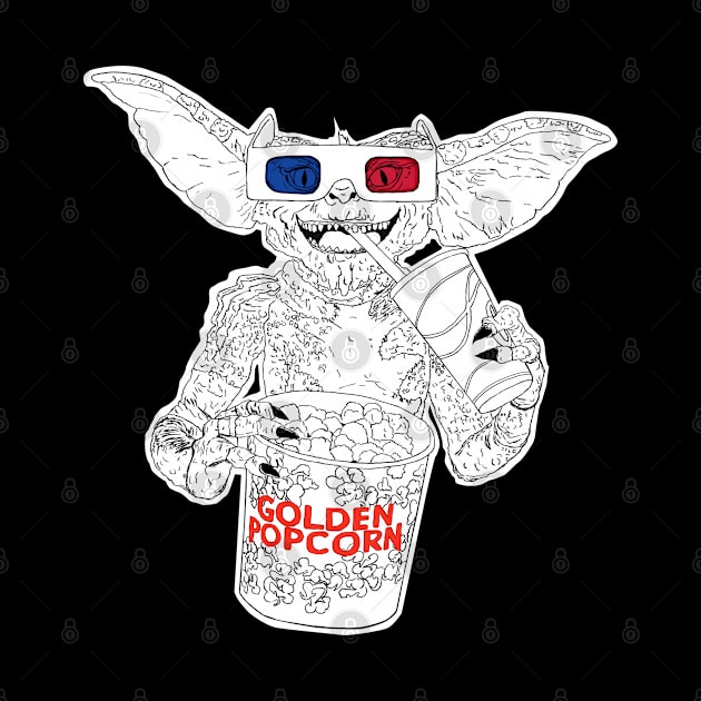 Popcorn Gremlin (version b) by attackofthegiantants