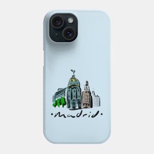 Madrid travel design | Spain Phone Case