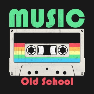 Tribute to Legends of Old School Music - Retro Cassette Tape Design T-Shirt