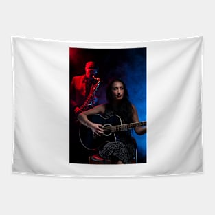 Guitarist and Saxophonist Tapestry