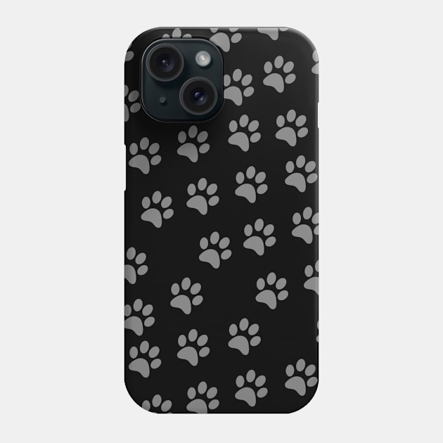 Paw Pattern Phone Case by Alice D