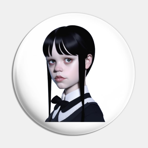 Wednesday Addams Cute Pin by charm3596