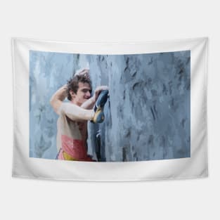 Adam Ondra Send Painting Tapestry