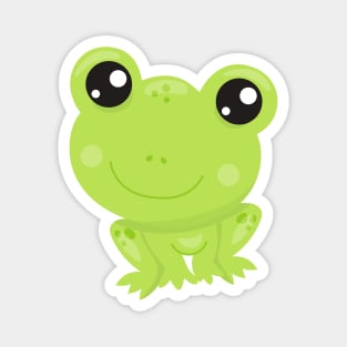 Cute Frog, Little Frog, Baby Frog, Green Frog Magnet