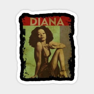 TEXTURE ART-Diana Ross - RETRO STYLE 2 Magnet