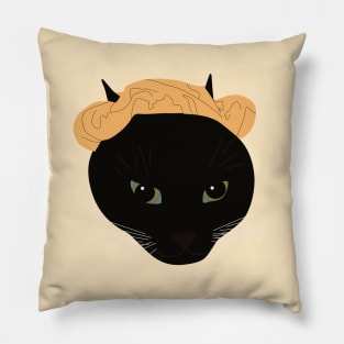 Orange Scrunchie Cat Pillow