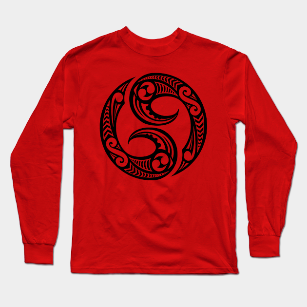 Maori carving, Koru Spiral design - Maori - Long Sleeve T-Shirt | TeePublic