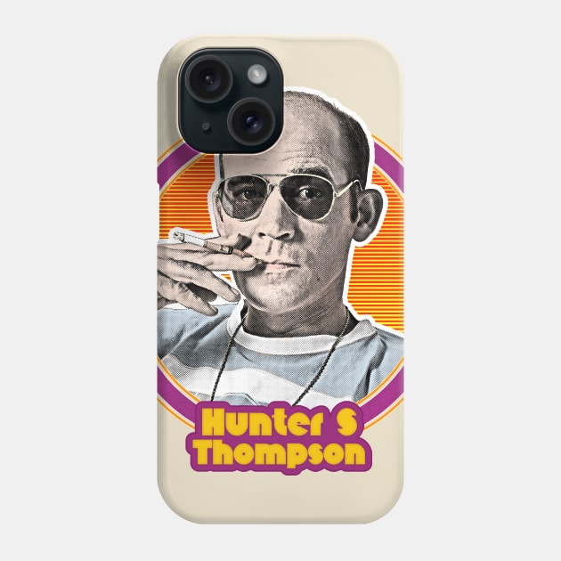 Hunter S Thompson // Retro Styled Fan Art Design Phone Case by DankFutura