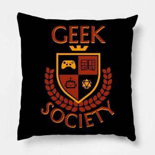 Geek Society (Color Text) Pillow