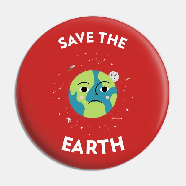 Save the Earth Pin by Chemis-Tees