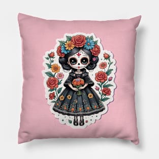 Midnight Petal Pillow