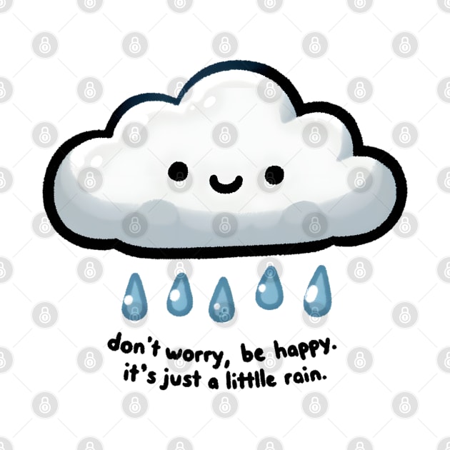 Happy Cloud Embracing the Rain by Umbrella Studio