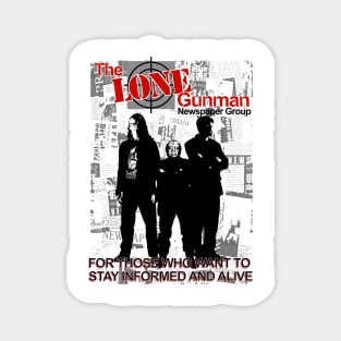 The Lone Gunman Newspaper Group Magnet