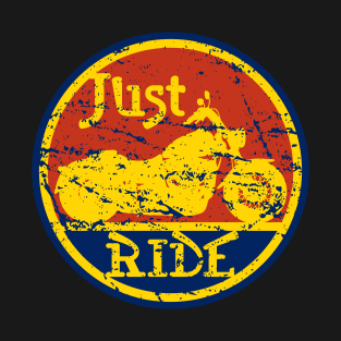 Just Ride Biker Moto Motorcycle T-Shirt