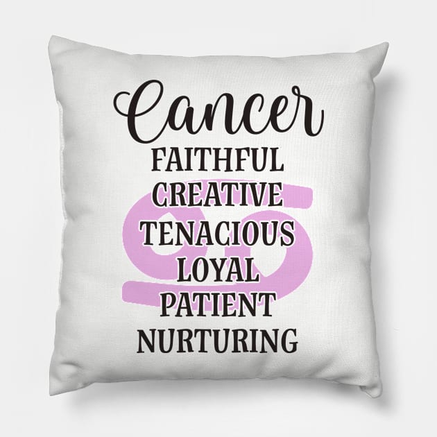 Cancer Star Sign Pillow by thechicgeek