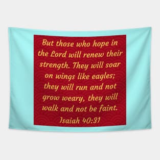 Bible Verse Isaiah 40:31 Tapestry