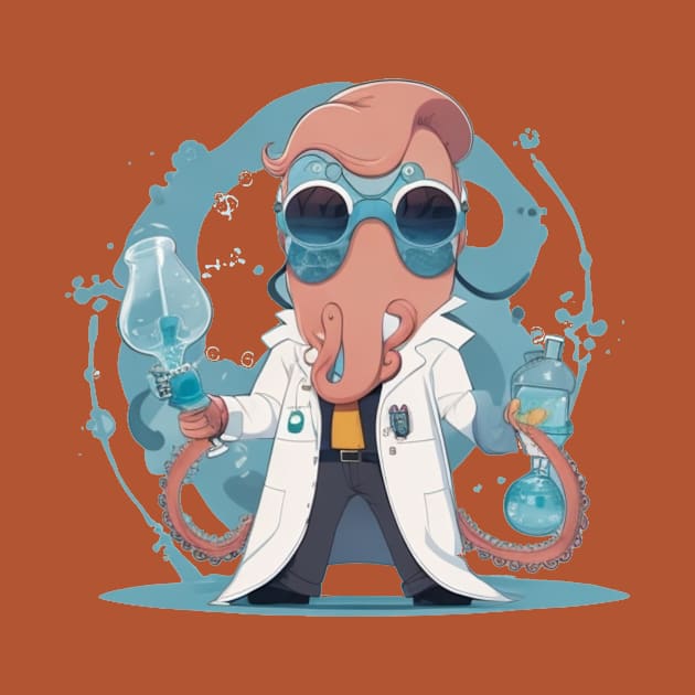 crazy scientist octopus by Majkel&Majkel