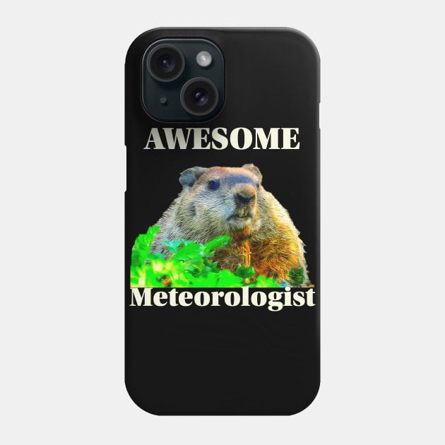 Groundhog Day Meteorologist Phone Case by KathyG'sArt