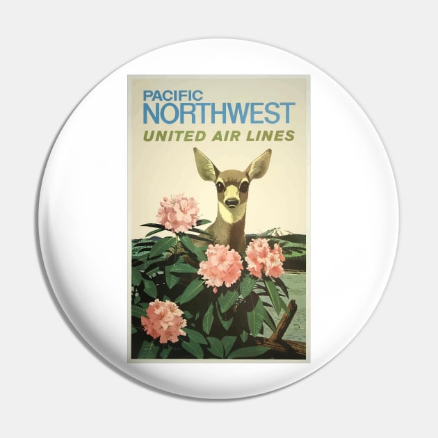 Pacific Northwest Poster Pin by Yaelledark