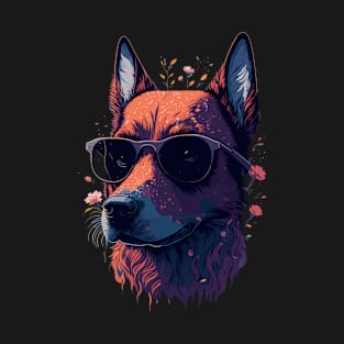 Cute Dog Graphic Illustration Design T-Shirt