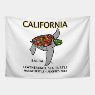 California - Leatherback Sea Turtle - Salsa Tapestry