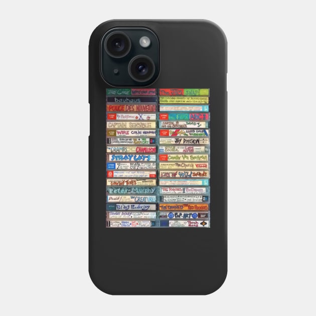 80s Mix Tapes Phone Case by funhousejen