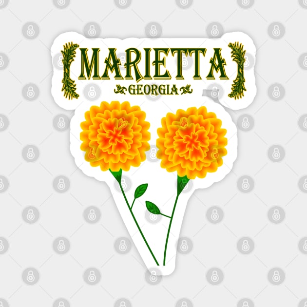 Marietta Georgia Magnet by MoMido