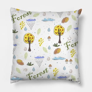 Forest Pattern Pillow