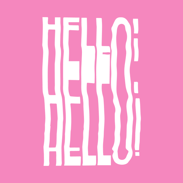 Glitch Hello! by READYXPRINTStore